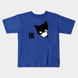 Funny Black Cat  t-shirt Kids T-Shirt